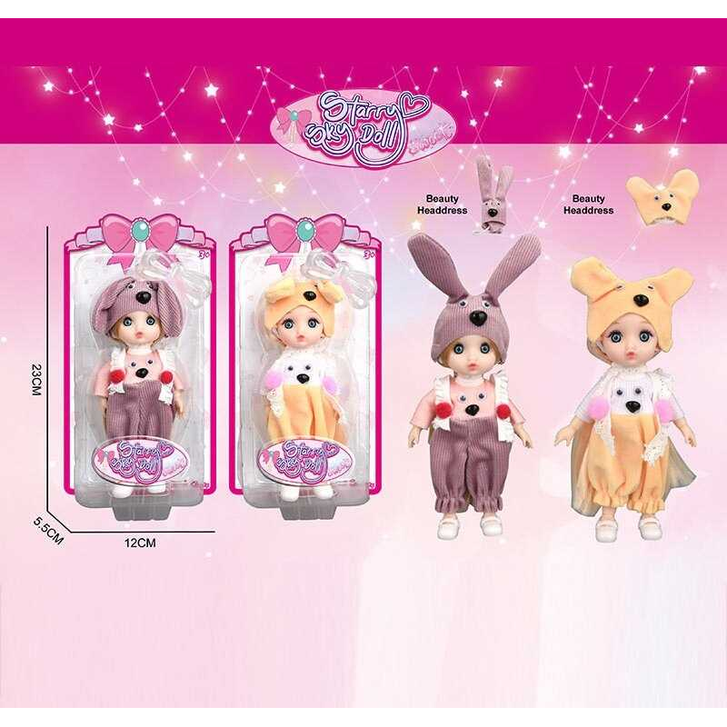 Лялька SK 099 C (144/2) 2 види, висота: 16 см, імітація скляних очей, шарнірні суглоби, на листі