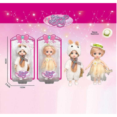 Лялька SK 100 A (144/2) 2 види, висота: 16 см, імітація скляних очей, шарнірні суглоби, на листі