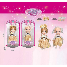 Лялька SK 101 (144/2) 2 види, висота: 16 см, імітація скляних очей, шарнірні суглоби, на листі