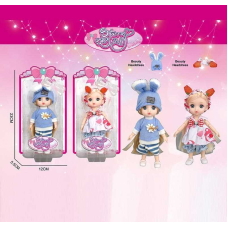 Лялька SK 101 B (144/2) 2 види, висота: 16 см, імітація скляних очей, шарнірні суглоби, на листі