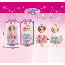 Лялька SK 102 C (144/2) 2 види, висота: 16 см, імітація скляних очей, шарнірні суглоби, на листі