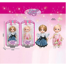 Лялька SK 103 (144/2) 2 види, висота: 16 см, імітація скляних очей, шарнірні суглоби, на листі