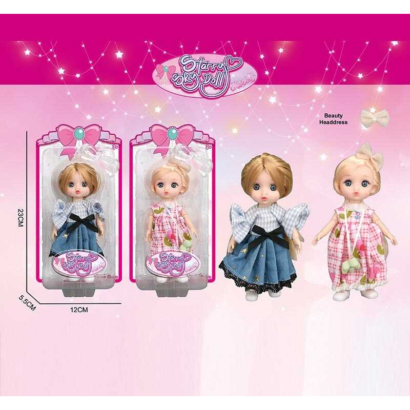 Лялька SK 103 (144/2) 2 види, висота: 16 см, імітація скляних очей, шарнірні суглоби, на листі