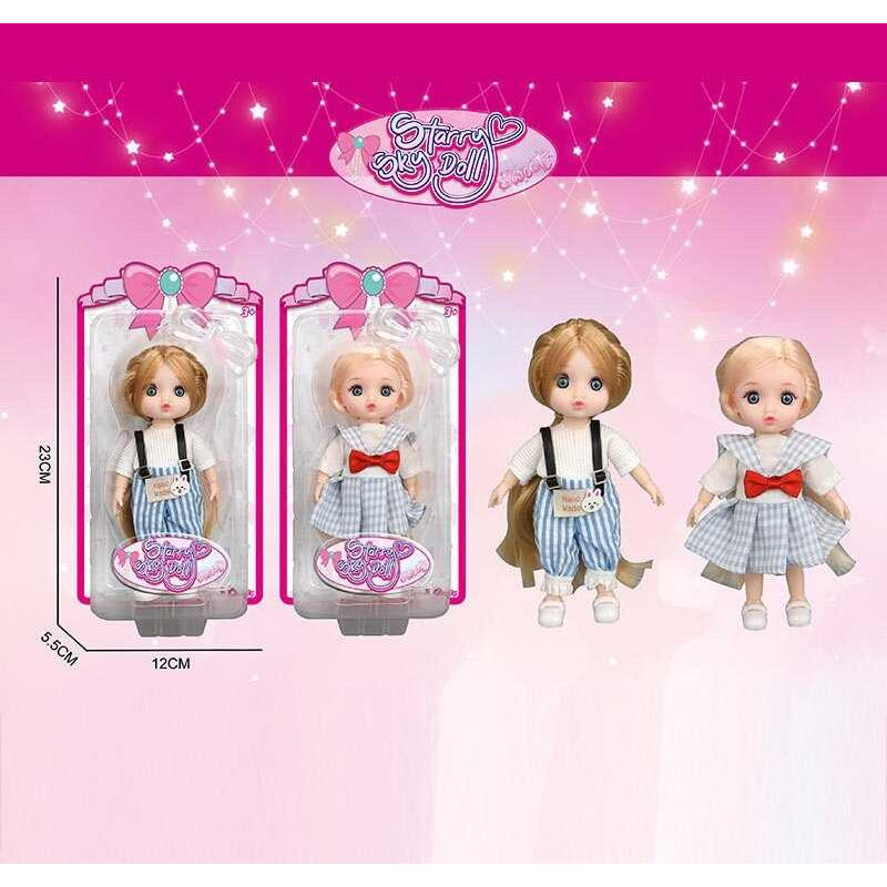 Лялька SK 103 A (144/2) 2 види, висота: 16 см, імітація скляних очей, шарнірні суглоби, на листі