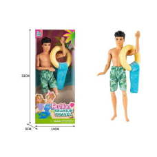 Лялька ST 55669-13 (120/2) висота 30 см, круг для плавання, рушник, в коробці