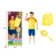 Лялька ST 55669-16 (120/2) висота 30 см, тенісна ракетка, рушник, в коробці