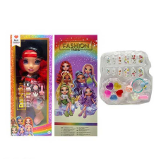 Лялька TK 2028 (72/2) висота 32см, пісня англійською, знімний одяг та взуття,накладні нігті, каблучка, заколка, резинка, блиск для губ, в коробці