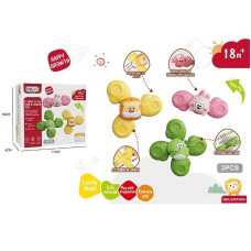 Брязкальце-спінер 368-67 (216) 3 штуки, присоски, в коробці