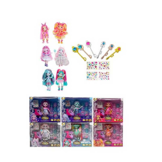 Лялька TK 2044 (96/2) 15 см, шарнірні суглоби, аксесуари, наліпки, візочок, в коробці, ВИДАЄТЬСЯ МІКС ВИДІВ