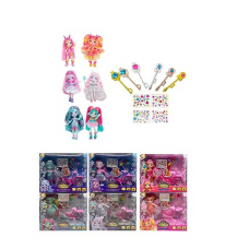 Лялька TK 2045 (96/2) 15 см, шарнірні суглоби, аксесуари, наліпки, велосипед, в коробці, ВИДАЄТЬСЯ МІКС ВИДІВ