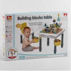 Ігровий столик 6309 (6) 6в1, стільчик, конструктор, 121 деталь, в коробці