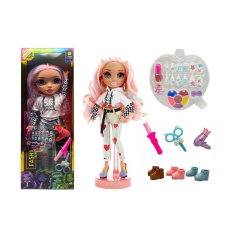 Лялька TK 2325 (24/2) висота 57см, рухливі кінцівки та голова, знімний одяг та взуття, накладні нігті, лак, 2 каблучки, фен, стайлер, в коробці