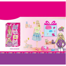 Лялька WG 188 (72/2) висота: 30см, аксесуари, улюбленець, знімний одяг, в коробці