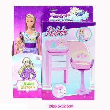 Лялька WG 206 (36/2) 30 см, пупсик, аксесуари, меблі, в коробці