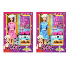 Лялька WG 223 (48/2) 2 види, висота: 30см, знімний одяг, рухомі кінцівки, аксесуари, в коробці