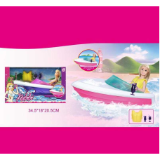 Лялька WG 243 (20/2) човен, рятувальний жилет, аксесуари, висота ляльки 30 см,  в коробці