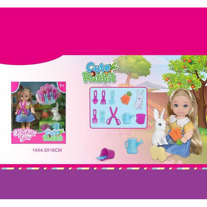 Лялька WG 602 (240/2) улюбленець, розмір ляльки 11.5 см, морква, аксесуари для садівництва, в коробці