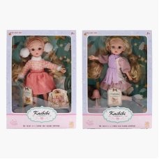 Лялька WG 801-1 (48/2) 2 види, висота: 30 см, знімний одяг, шарнірні суглоби, в коробці