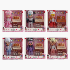 Лялька XD 63 D (60/2) висота - 27 см, музичний чіп, пісня англійською мовою, аксесуари, знімний одяг, знімне взуття, рухомі елементи, в коробці, ВИДАЄТЬСЯ МІКС ВИДІВ