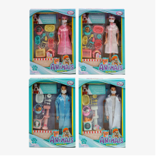 Лялька YB 211 C (72/2) “Ветеринар“, 4 види, аксесуари, фігурка улюбленця, в коробці