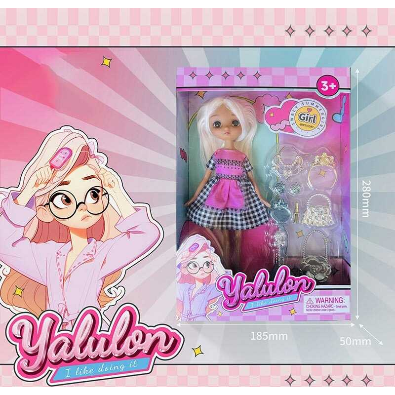 Лялька YL 611-12 (96/2) висота: 24 см, імітація скляних очей, аксесуари, взуття, в коробці