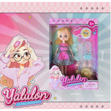 Лялька YL 611-6 (96/2) висота: 24 см, імітація скляних очей, аксесуари, взуття, в коробці