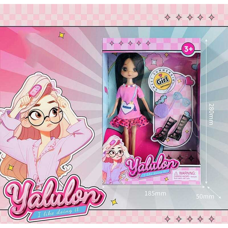 Лялька YL 611-8 (96/2) висота: 24 см, імітація скляних очей, аксесуари, взуття, в коробці