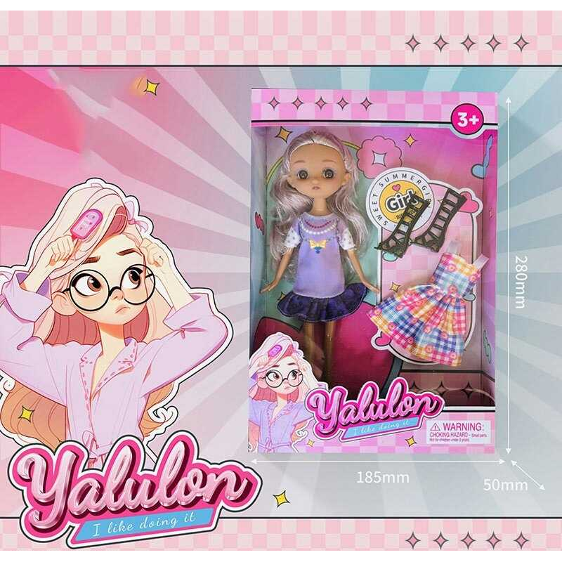 Лялька YL 611-9 (96/2) висота: 24 см, імітація скляних очей, аксесуари, взуття, в коробці