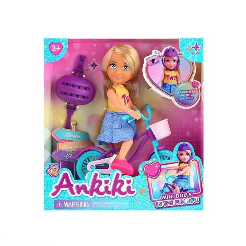 Лялька з аксесуарами 606003 (72) висота ляльки - 13 см, шарнірне з“єднання суглобів, аксесуари, в коробці