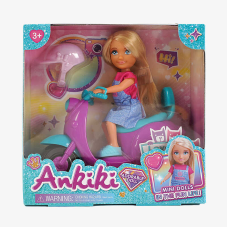 Лялька з аксесуарами 606006 (72) висота ляльки 13.5 см, мотоцикл, в коробці