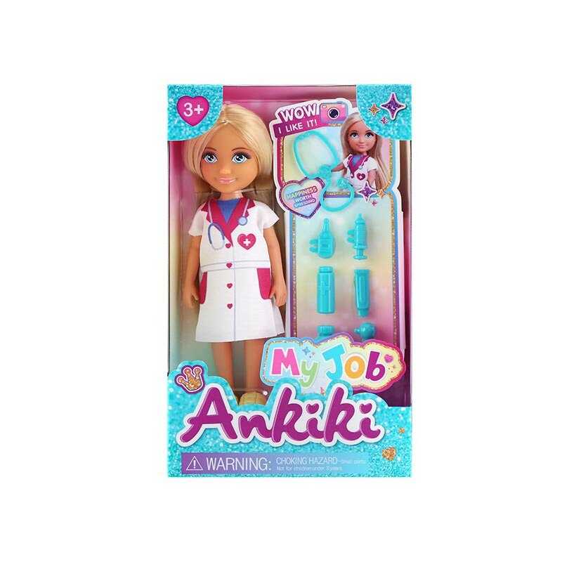 Лялька з аксесуарами 606020 (144) висота ляльки - 13 см, муляжі медичних інструментів, в коробці