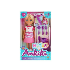 Лялька з аксесуарами 606021 (144) висота ляльки - 13 см, муляжі кухарського приладдя, в коробці