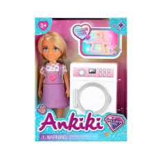 Лялька з аксесуарами 606035 (96) висота ляльки - 13 см, пральна машина, вішалка, в коробці