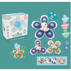 Брязкальце-спінер YZ 12 (120/2) 3 штуки, на присосках, рухливі кульки, в коробці