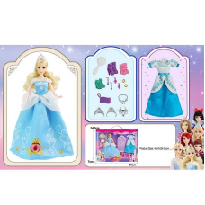 Лялька з аксесуарами 91062 B (24) висота 30 см, діадеми, сережки, намиста, гребінець, сукні, туфлі, в коробці