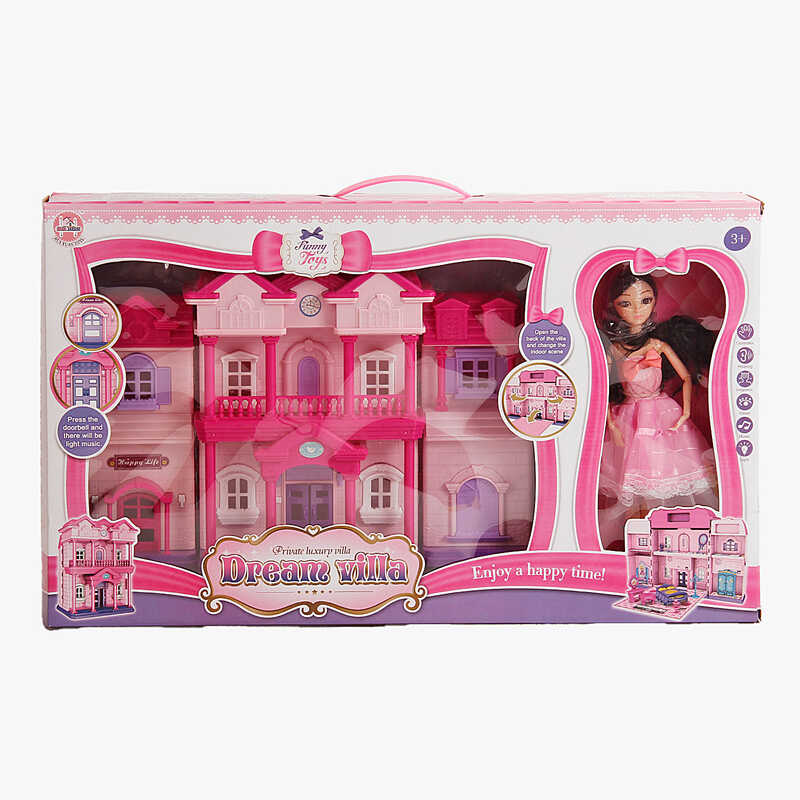 Будинок 6606-1 (12) звук, підсвічування, лялька, в коробці