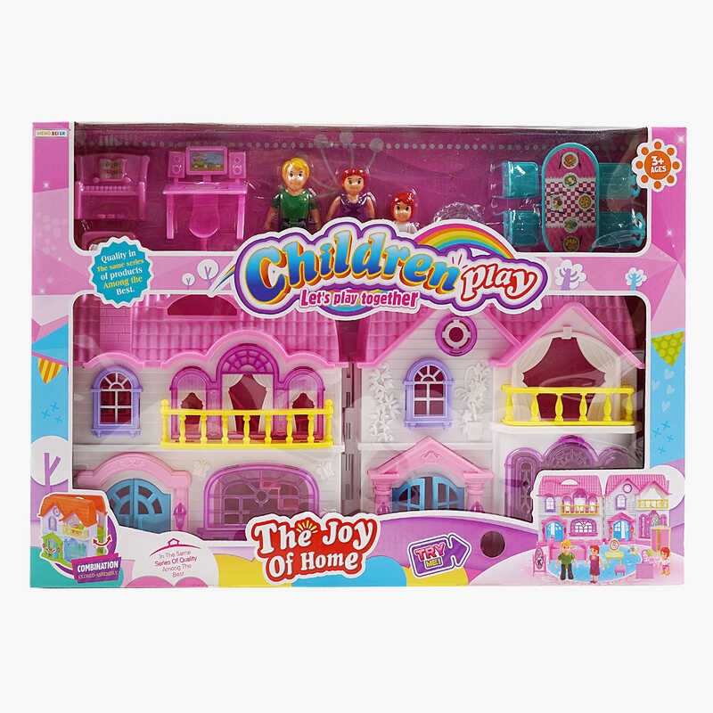 Будинок 8089 BE (18/2) 24 х 12 х 24 см, меблі, фігурки, звук, світлові ефекти, на батарейках,  декоративні елементи, в коробці