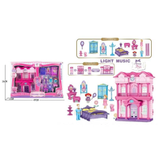 Ляльковий будиночок 6607 (16/2) фігурки героїв, меблі, звук, підсвічування, в коробці