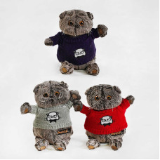 М`яка іграшка C 52154 (300) кіт Басик, 3 види, 25см, ВИДАЄТЬСЯ ТІЛЬКИ МІКС ВИДІВ