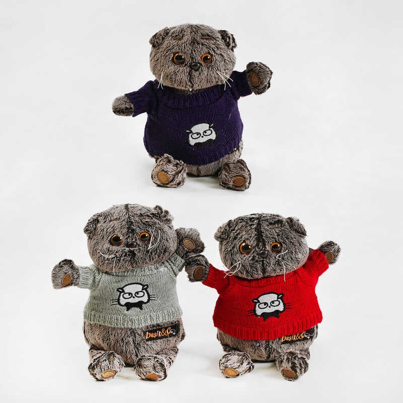 М`яка іграшка C 52154 (300) кіт Басик, 3 види, 25см, ВИДАЄТЬСЯ ТІЛЬКИ МІКС ВИДІВ М`яка іграшка C 52154 (300) кіт Басик, 3 види, 25см, ВИДАЄТЬСЯ ТІЛЬКИ МІКС ВИДІВ