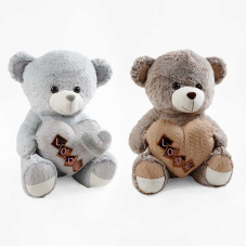 М`яка іграшка D 40787 (36) 2 види, “Ведмедик“, висота 49см, пришите сердечко