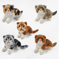 М`яка іграшка D 40824 (100) “Котик“, довжина 29см, сидяче положення, пластикові оченята, ВИДАЄТЬСЯ ТІЛЬКИ МІКС ВИДІВ