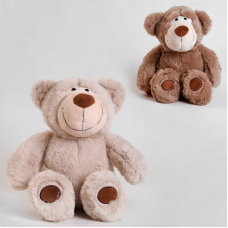 М“яка іграшка K 18090 (100) “Ведмідь з сердечком“, 2 кольори, висота 37см