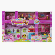 Будинок 8161-1 A (24/2) розмір будинку 17 х 9 х 23 см, меблі, фігурки, на батарейках, звук, підсвітка,  декоративні елементи, автомобіль, в коробці