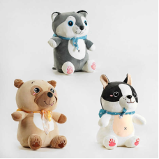 М“яка іграшка M 14697 (60) 3 види, цуценя, висота 39 см