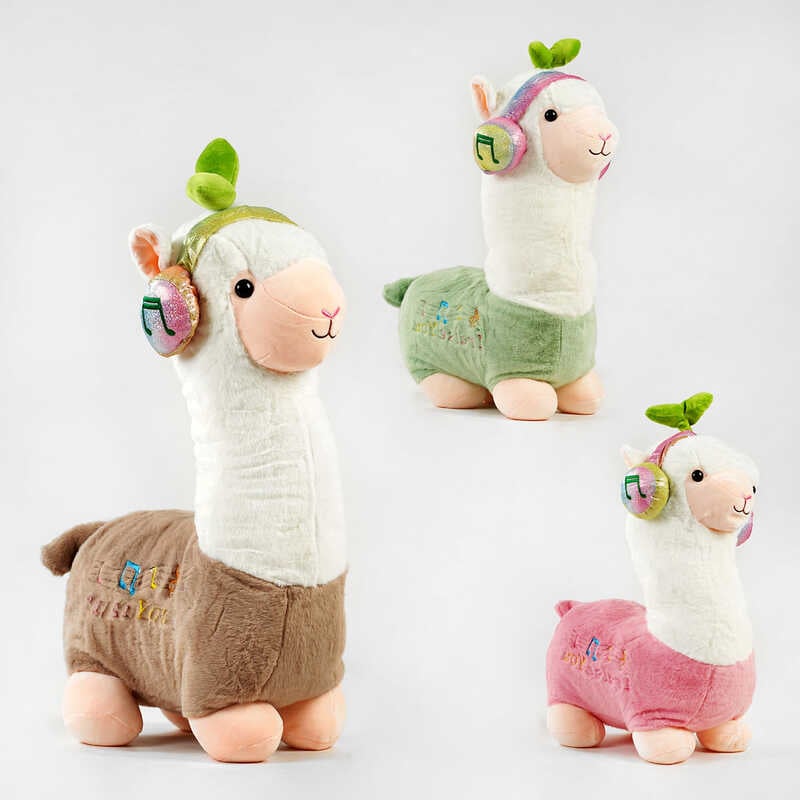М`яка іграшка M 14699 (25) “Лама“, 3 кольори, висота 65 см, ВИДАЄТЬСЯ ТІЛЬКИ МІКС ВИДІВ