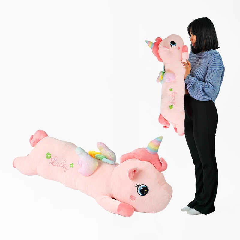 М“яка іграшка M 14725 (30) “Єдиноріжка“, довжина 83 см, у пакеті