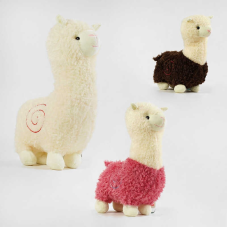 М`яка іграшка M 14764 (32) ВИДАЄТЬСЯ ТІЛЬКИ МІКС ВИДІВ, альпака, висота 53 см