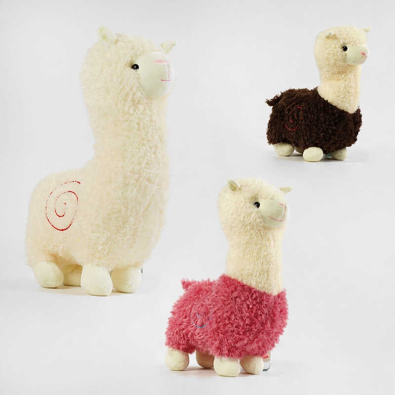 М`яка іграшка M 14764 (32) ВИДАЄТЬСЯ ТІЛЬКИ МІКС ВИДІВ, альпака, висота 53 см