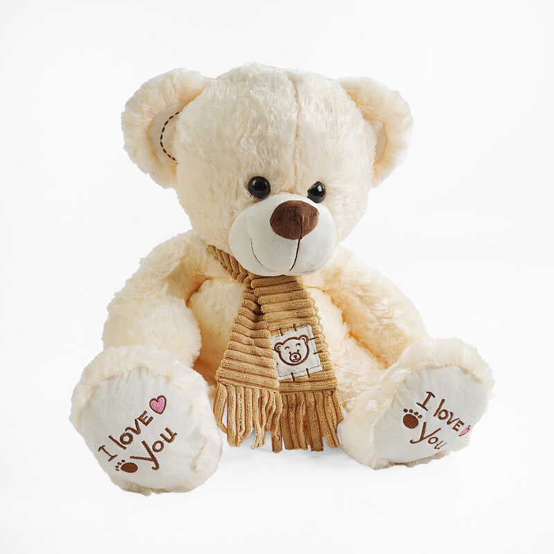 М“яка іграшка M 17373 (18) “Ведмедик“, сидячий, висота - 50 см, у пакеті